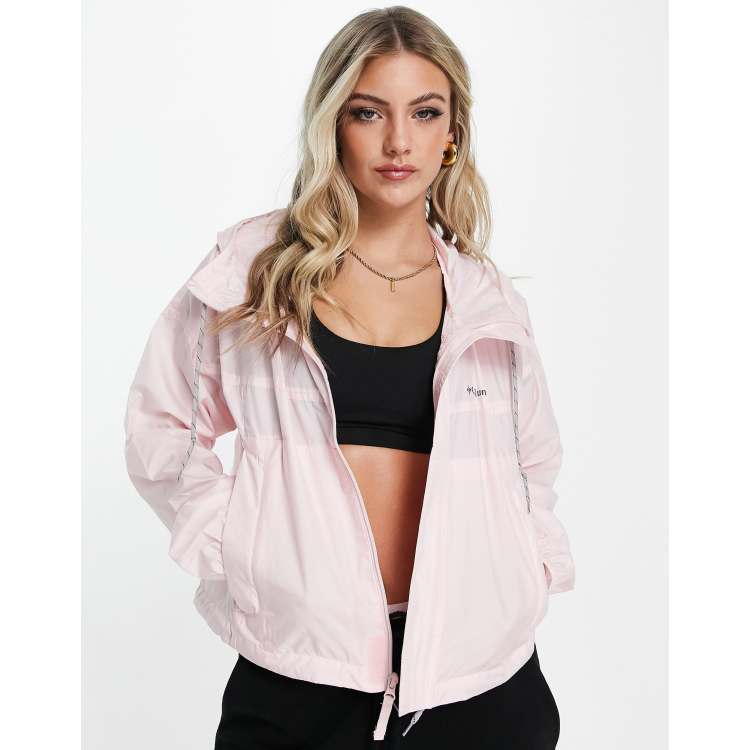 Pink store columbia windbreaker