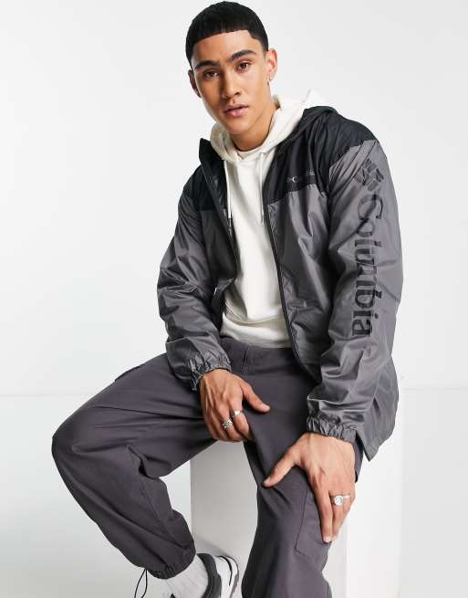 Columbia Flash Challenger cropped windbreaker jacket in brown Exclusive at  ASOS