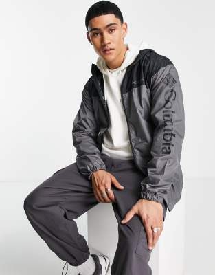Columbia Flash Challenger Novelty windbreaker jacket in grey - ASOS Price Checker
