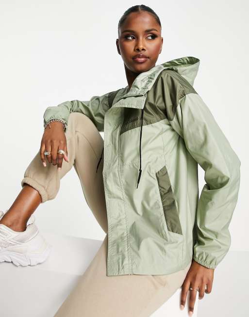 Green 2025 windbreaker womens