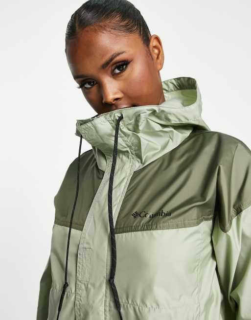 Columbia Flash Challenger windbreaker jacket in khaki