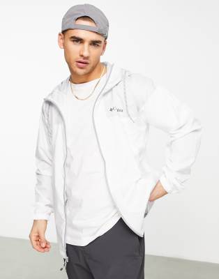 mens white windbreaker jacket