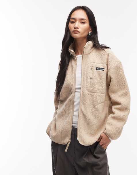 Columbia - Flow Finder - Beige fleece med lynlås - Kun hos ASOS - view 1