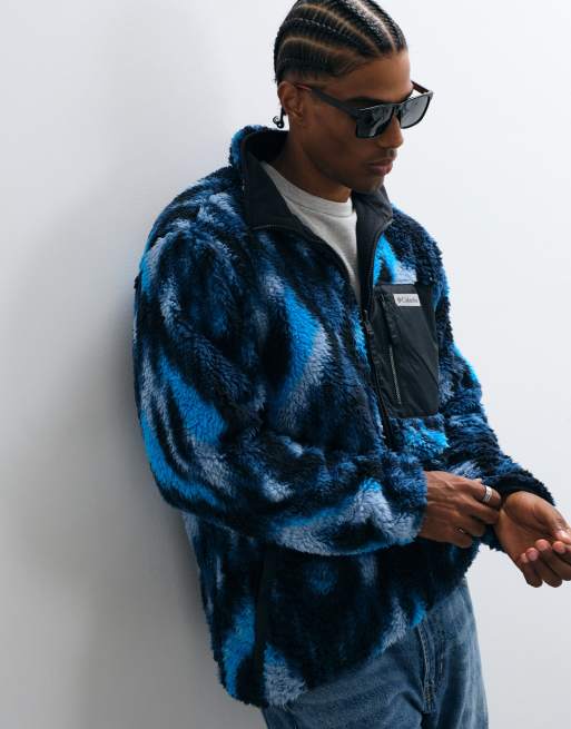 Columbia - forro polar reversible Winter Pass en azul, 2 de 5
