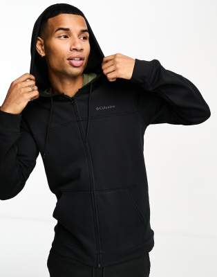 Columbia Full Zip Hoodie In Black