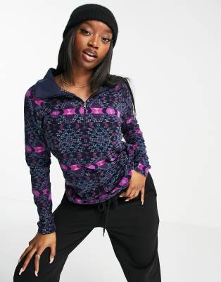 Columbia - Glacial - Fleece met 1/2-rits en aztekenprint in multi