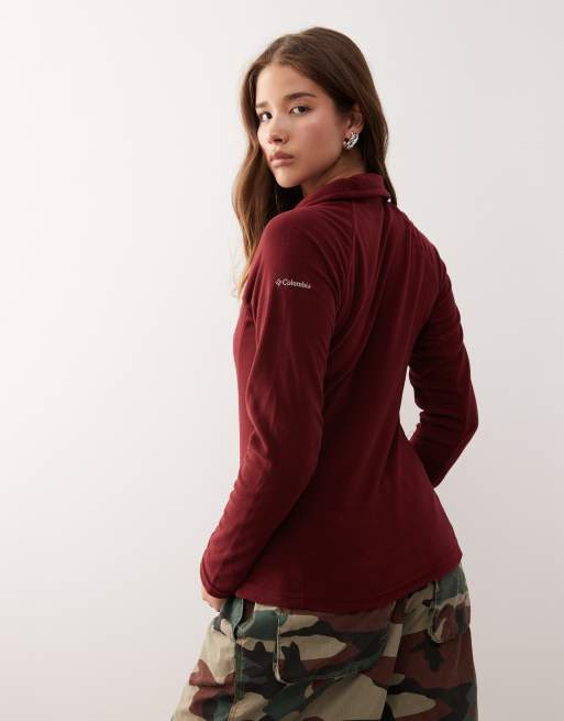 Columbia Glacial IV 1/2 zip fleece in burgundy, 3 of 4