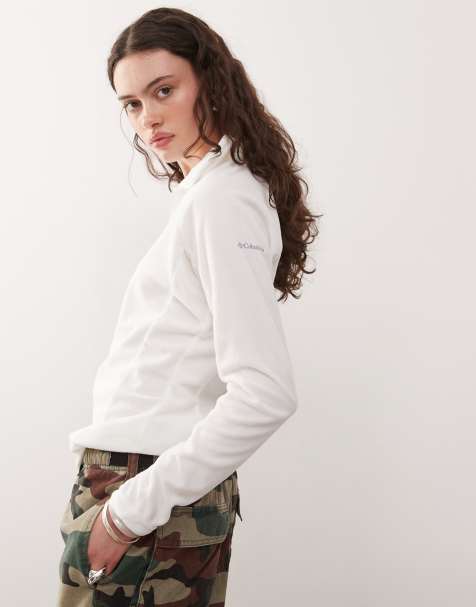 Columbia - Glacial IV - Fleece met korte rits in crème - view 1
