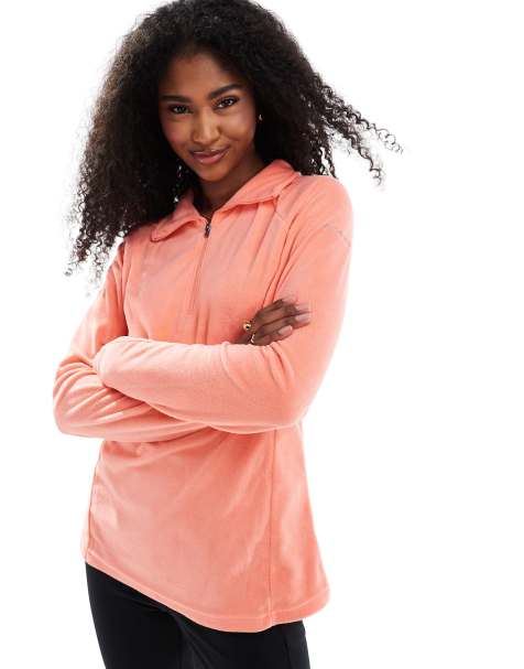 Columbia – Glacial IV – Fleece-Oberteil in Rosa mit kurzem Reißverschluss - view 1