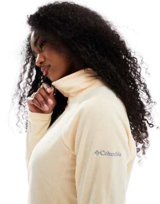 Columbia - Glacial IV - Fleece-Sweatshirt in Gelb mit kurzem Reißverschluss