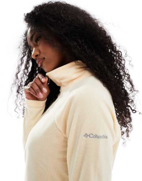 Columbia – Glacial IV – Fleece-Sweatshirt in Gelb mit kurzem Reißverschluss - view 1