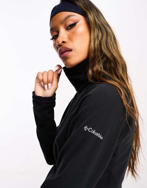 Columbia Glacial IV half zip fleece in black - view 1