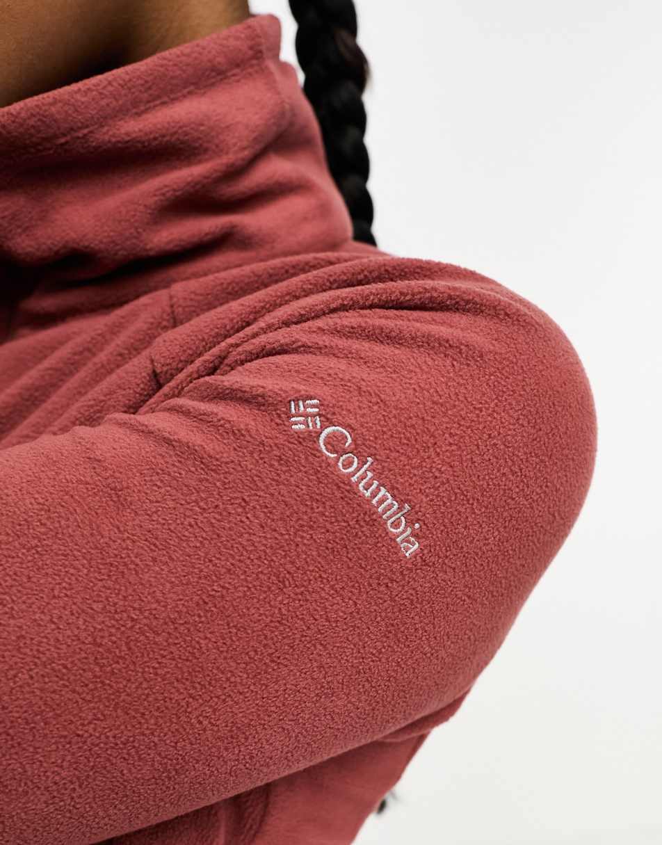 Columbia Glacial IV half zip in beetroot