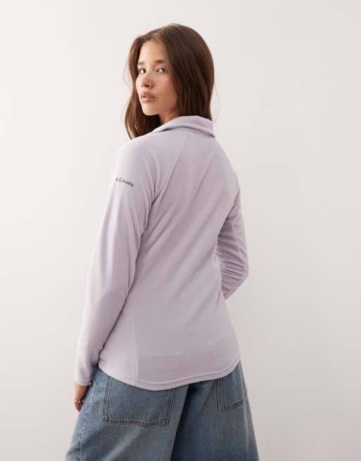 Columbia - Glacial IV - Lyslilla fleece med 1/2 lynlås, 3 af 4