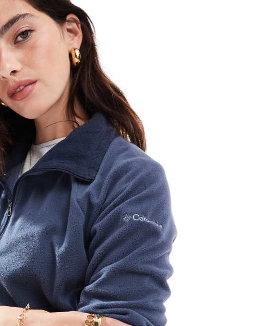 Columbia - Glacial IV - Natblå mikro-fleece med halv lynlås, 4 af 4