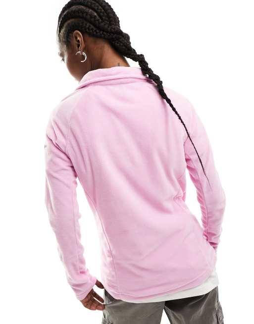 Columbia – Glacial – Rosa fleecetröja med 1/2-lång dragkedja , 4 av 4