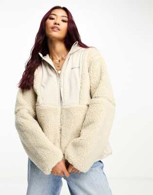 Columbia - Hakatai - Giacca color pietra con zip