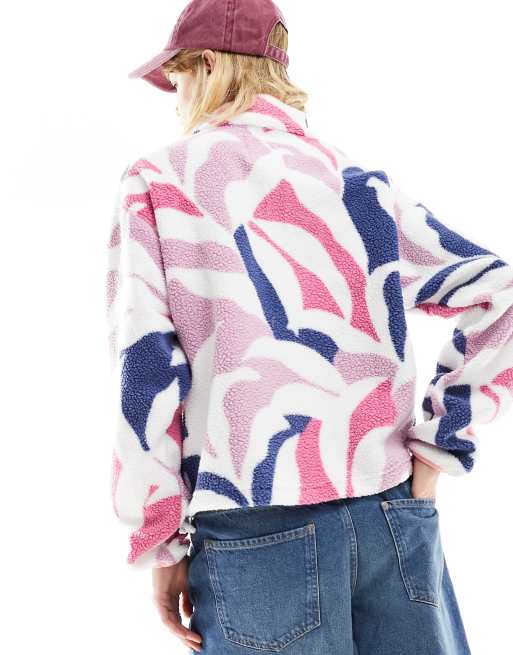 Columbia - Helvetia - Cropped fleece met 1/2 drukknoopsluiting in multi , 2 van 4