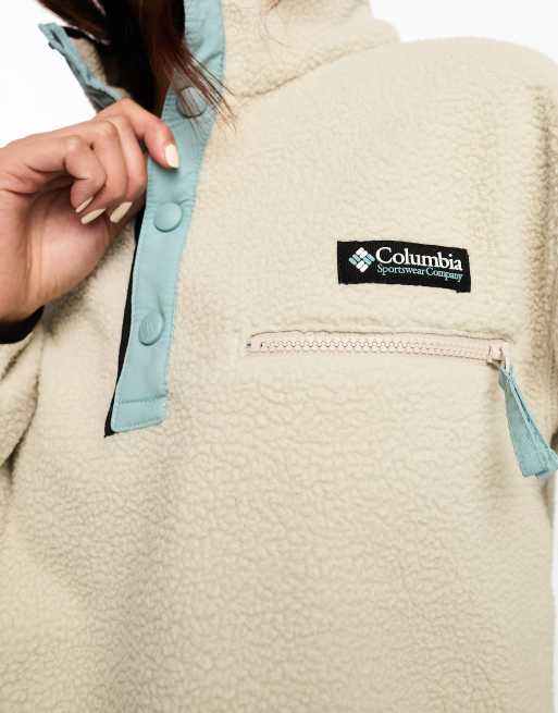 Columbia Helvetia half snap fleece in stone