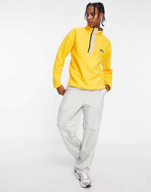 Columbia – Helvetia – Gul fleece med tryckknappar vid halsen, 4 av 4