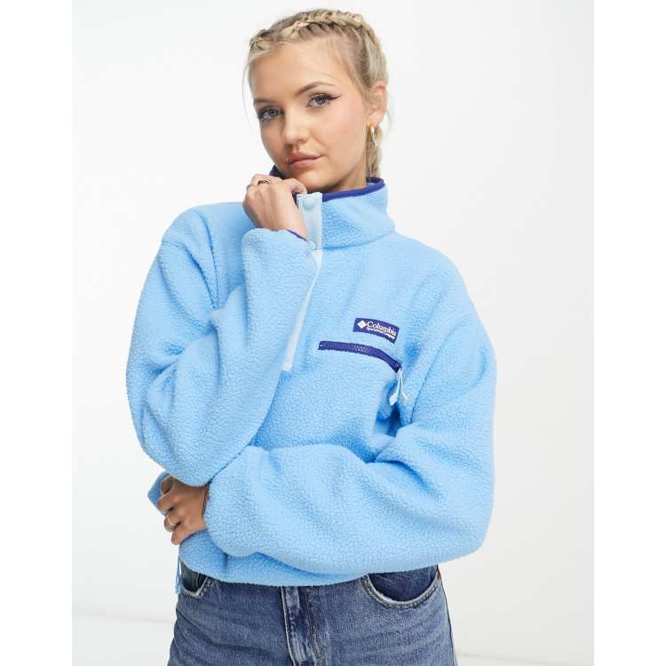 Light blue columbia hot sale fleece jacket