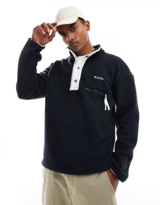 Columbia Helvetia half snap fleece in black