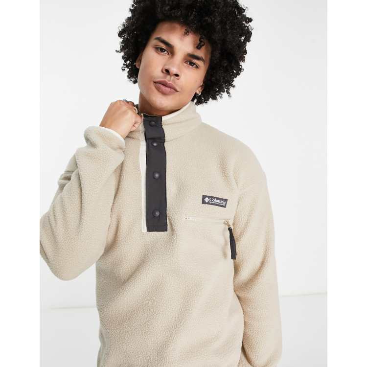 Columbia Helvetia half snap fleece in stone