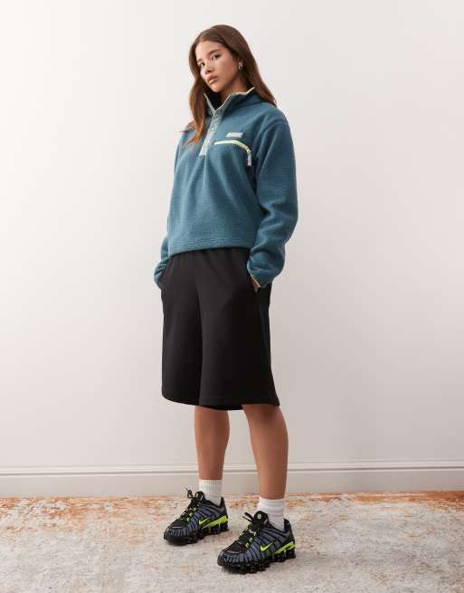 Columbia - Helvetia II - Polaire courte avec demi-patte à boutons pression - Bleu