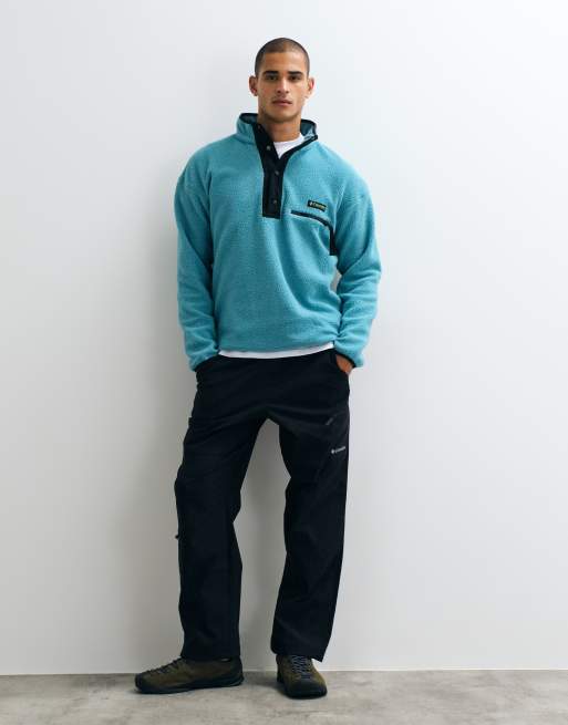 Columbia Helvetia II fleece med halvknäppning i teal, 3 av 5