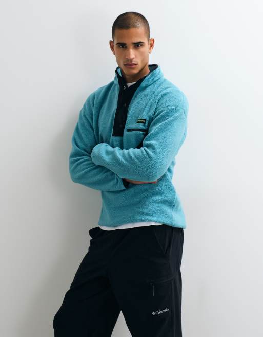 Columbia Helvetia II fleece med halvknäppning i teal, 5 av 5