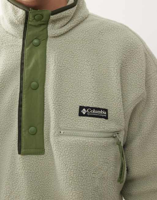 Columbia - Helvetia II - Fleece met drukknopen in groen, 5 van 5