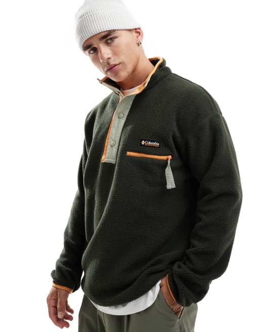 Columbia - Helvetia II - Fleece met drukknopen in groen