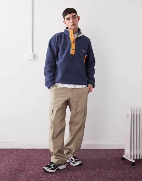 Columbia - Helvetia II - Fleece met drukknopen in marineblauw - view 1