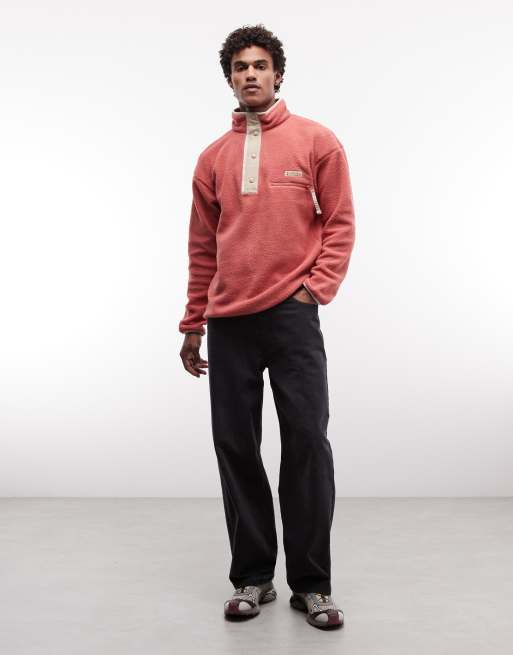 Columbia - Helvetia II - Fleece met drukknopen in rood, 2 van 5