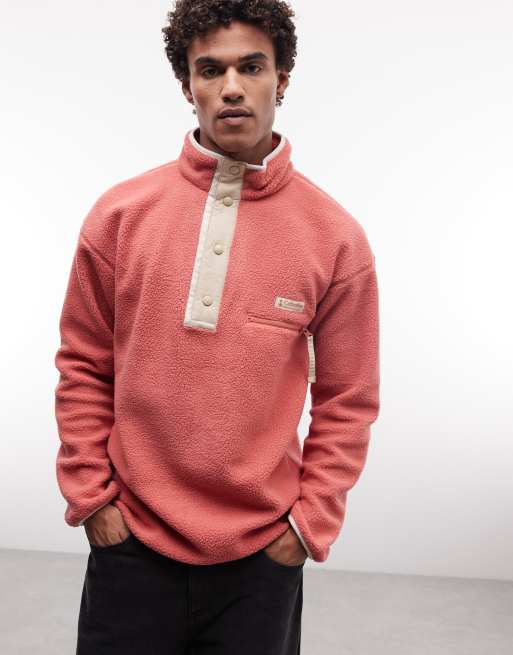 Columbia - Helvetia II - Fleece met drukknopen in rood, 3 van 5