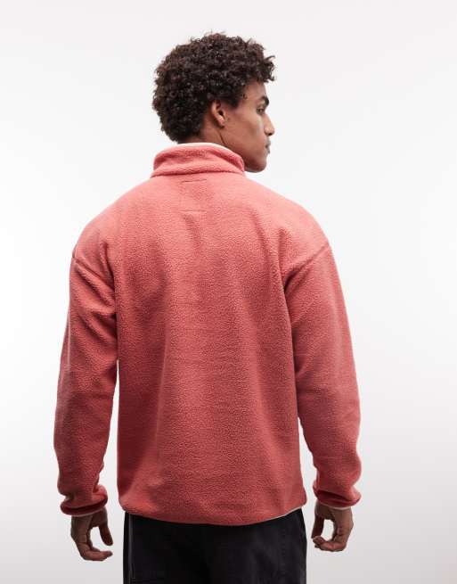 Columbia - Helvetia II - Fleece met drukknopen in rood, 4 van 5