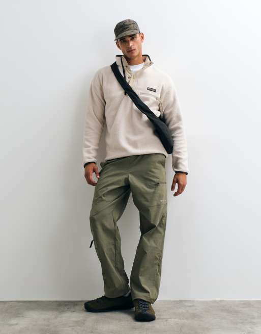 Columbia Helvetia II half snap fleece in beige, 5 of 5