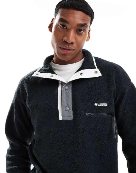 Columbia Helvetia II half snap fleece in black - view 1