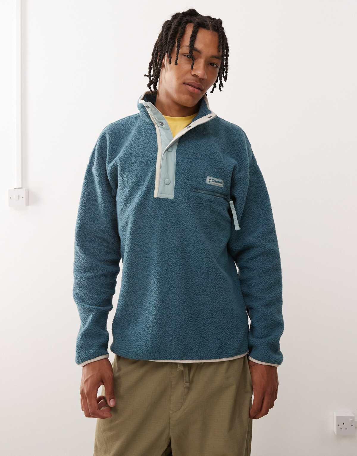Columbia Helvetia II half snap fleece in blue