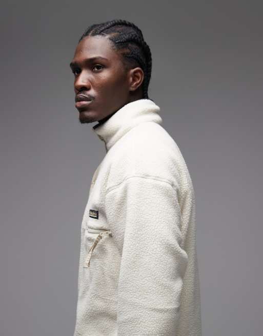 Columbia Helvetia II half snap fleece in chalk, 4 of 5