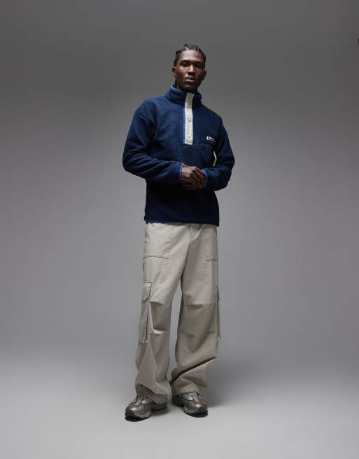 Columbia Helvetia II half snap fleece in navy, 2 of 5