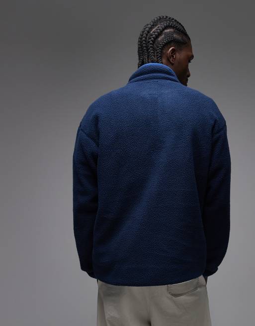 Columbia Helvetia II half snap fleece in navy, 4 of 5