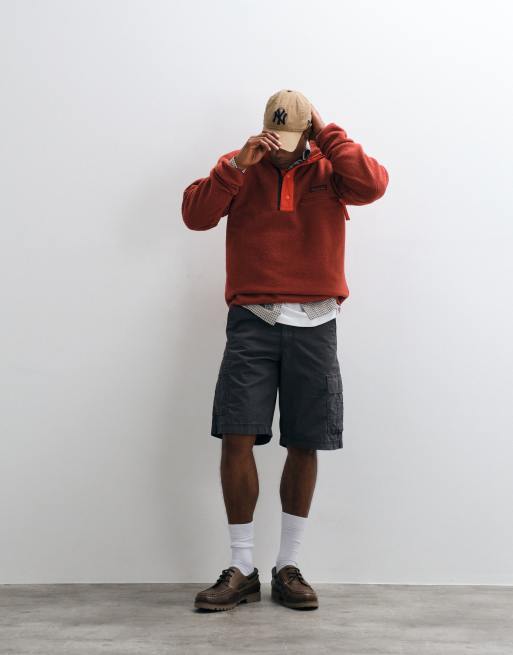 Columbia Helvetia II half snap fleece in red, 3 of 5
