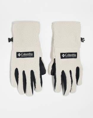 Columbia - Helvetia II - Handschuhe in dunklem Steinbeige aus Lammfellimitat-Neutral