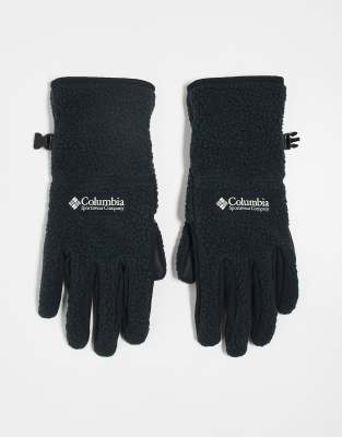 Columbia - Helvetia II - Handschuhe in Schwarz aus Lammfellimitat