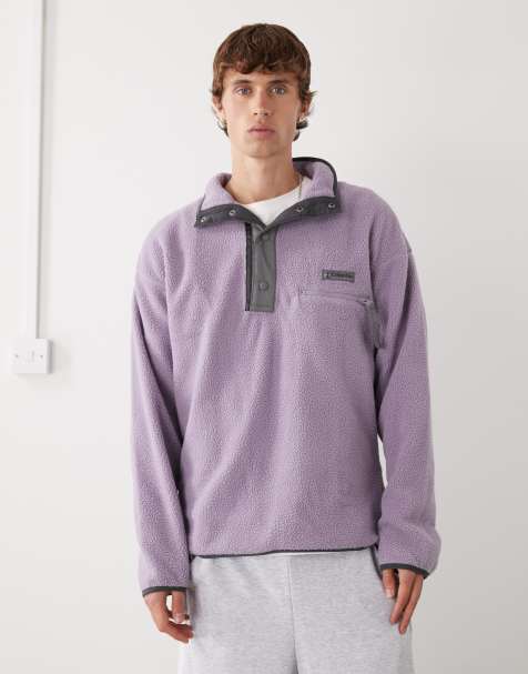 Columbia - Helvetia II - Lilla fleece med halv knapstolpe med trykknapper - view 1