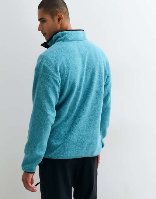 Columbia Helvetia II pile con mezza chiusura a pressione in teal, 2 di 5