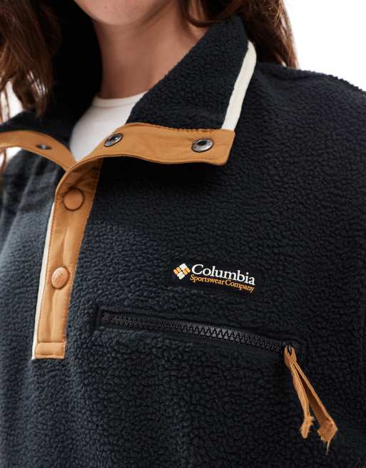 Columbia - Helvetia II - Pile corto nero con abbottonatura a pressione corta, 4 di 4