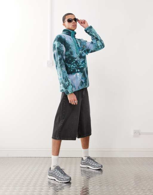Columbia Helvetia II Printed Half Snap Fleece in blue, 2 of 4