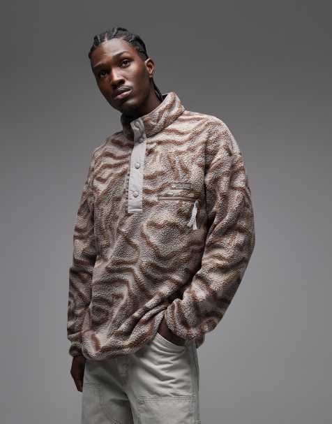 Columbia Helvetia II printed half snap fleece in iron multi - view 1